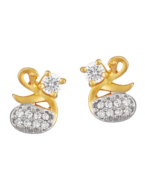 gold brass studs earring - 17297524 - Very Small Image - 1