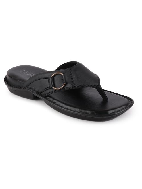 black leather slip on slippers - 17298175 - Very Small Image - 1