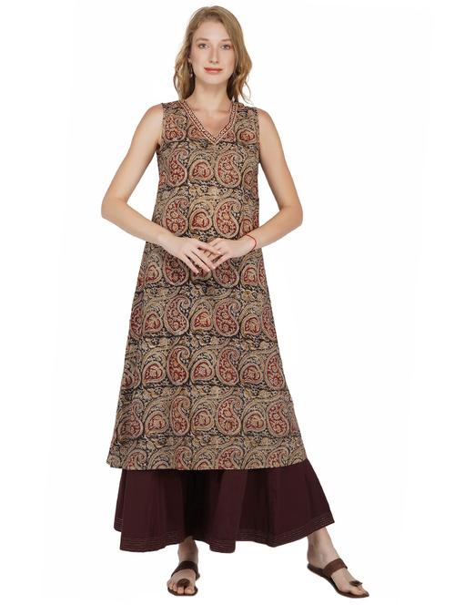 paisley a-line kurta  - 17298267 - Very Small Image - 1