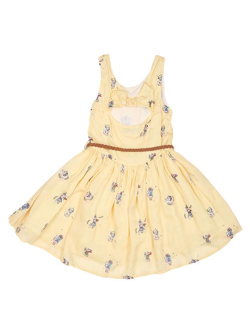 yellow viscose frock - 17298622 - Very Small Image - 1