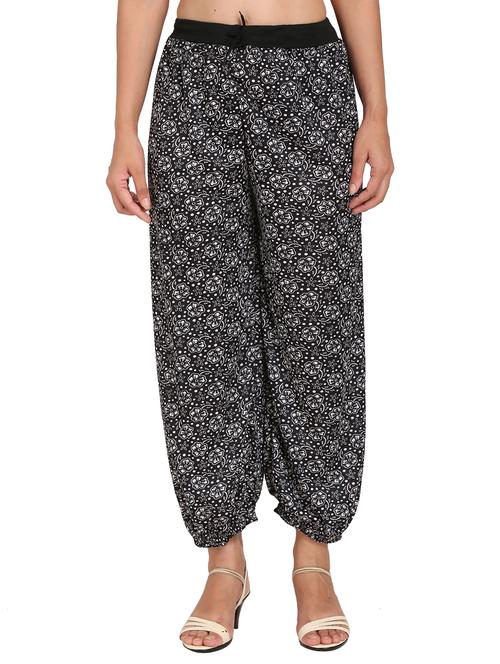 drawstring waist harem trouser - 17299529 - Very Small Image - 1