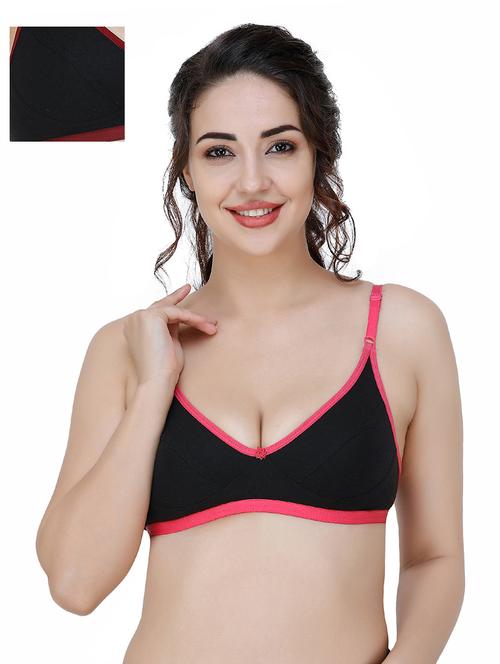 set of 2 floral patch minimizer bra - 17299594 - Very Small Image - 1