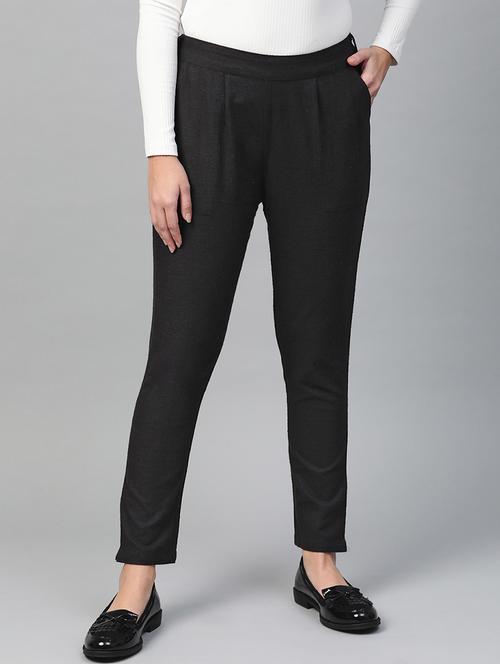 women solid cigarette pant  - 17324368 - Very Small Image - 1