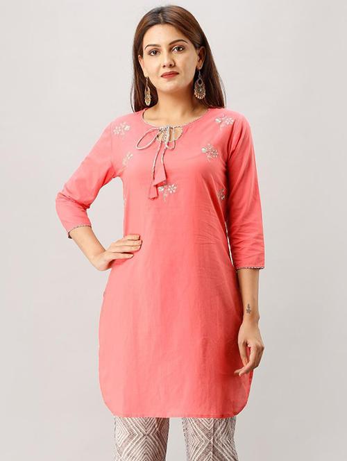 embroidered kurta pant set - 17324426 - Very Small Image - 1