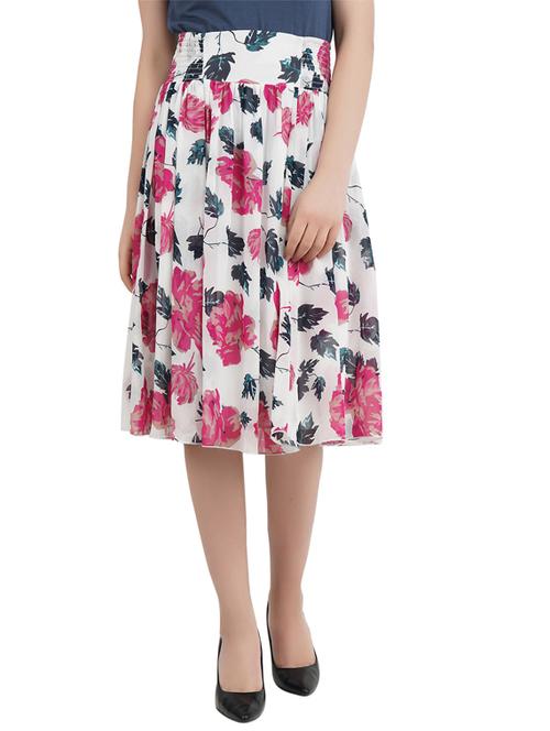 high rise floral skirt  - 17332945 - Very Small Image - 1