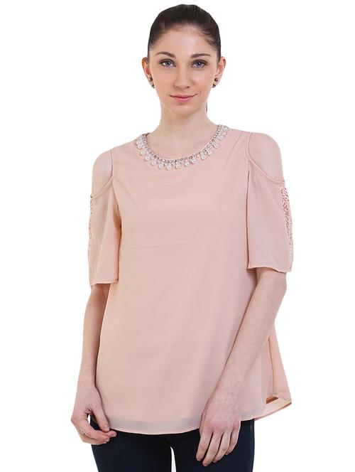 women's straight round neck top - 17333483 - Very Small Image - 1