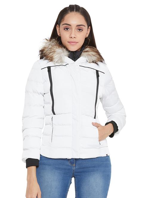 hooded neck quilted jacket  - 17334147 - Very Small Image - 1
