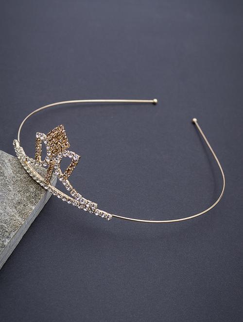 gold metal hair band - 17335028 - Very Small Image - 1