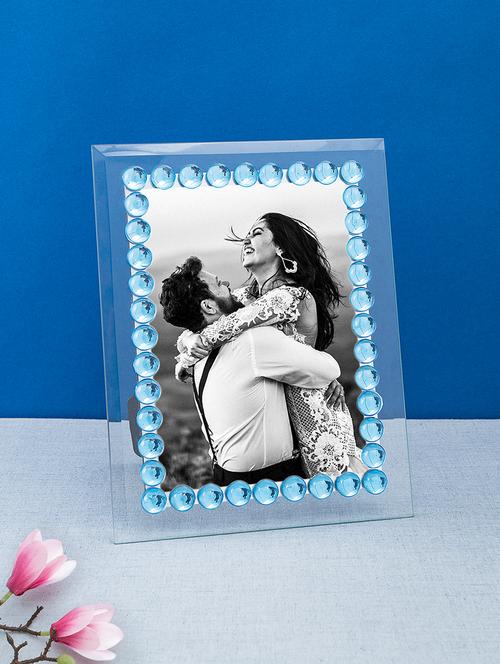 transparent blue stone table photo frame - 17335860 - Very Small Image - 1