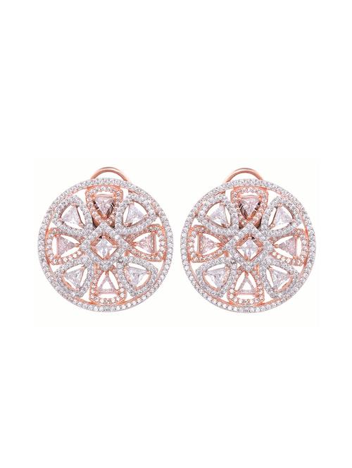 white brass studs earring - 17336789 - Very Small Image - 1