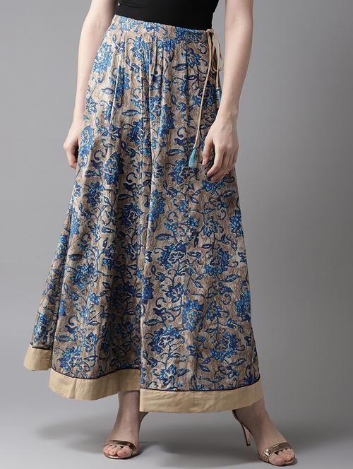 printed flared skirt - 17336835 - Very Small Image - 1