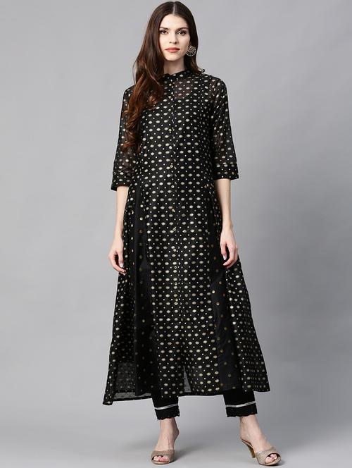 women's flared kurta - 17336998 - Very Small Image - 1