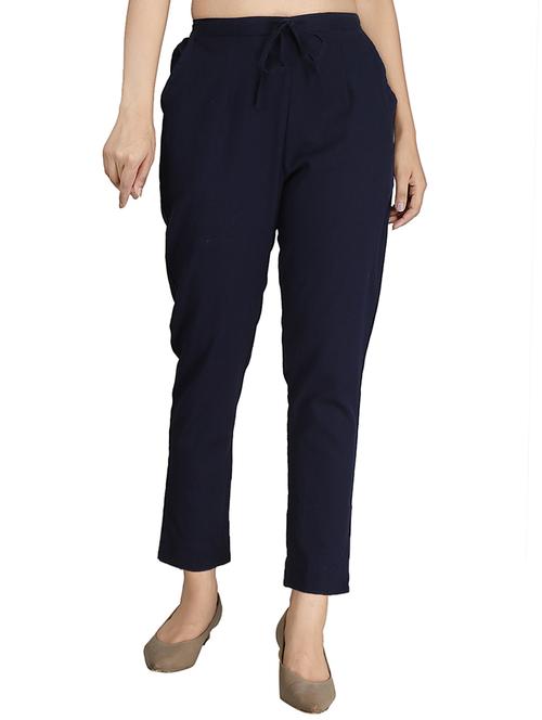 drawstring waist peg trousers  - 17337548 - Very Small Image - 1