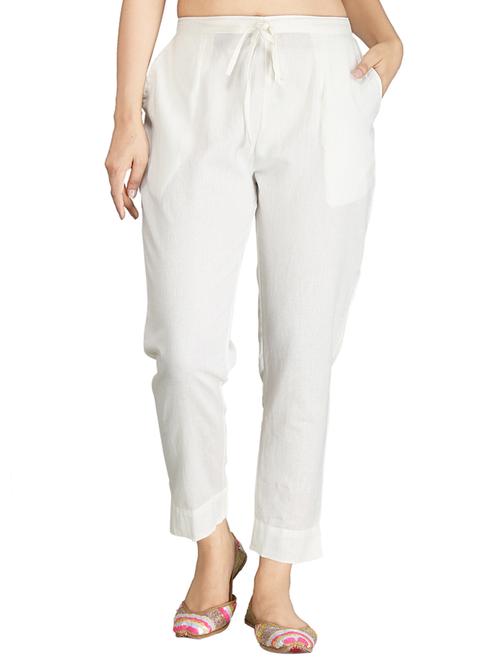 drawstring waist peg trousers  - 17337551 - Very Small Image - 1