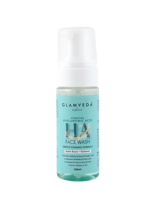 glamveda hyaluronic acid  hydro boost foamig face wash | 150 ml|paraben free   - 17337623 - Very Small Image - 1