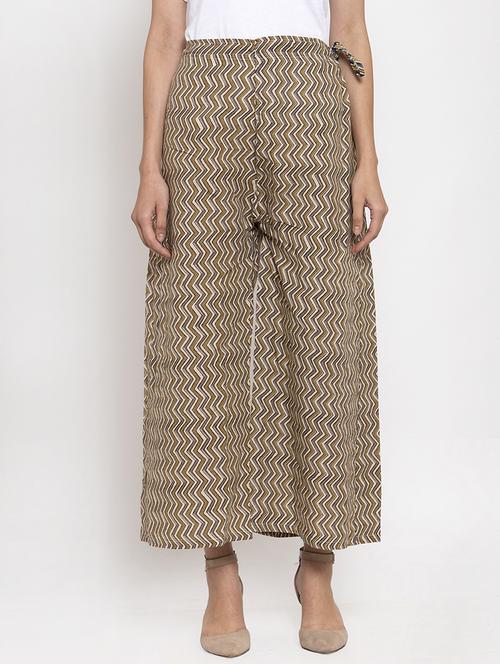 chevron print palazzo  - 17338440 - Very Small Image - 1