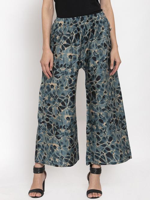 high rise printed palazzo  - 17338452 - Very Small Image - 1