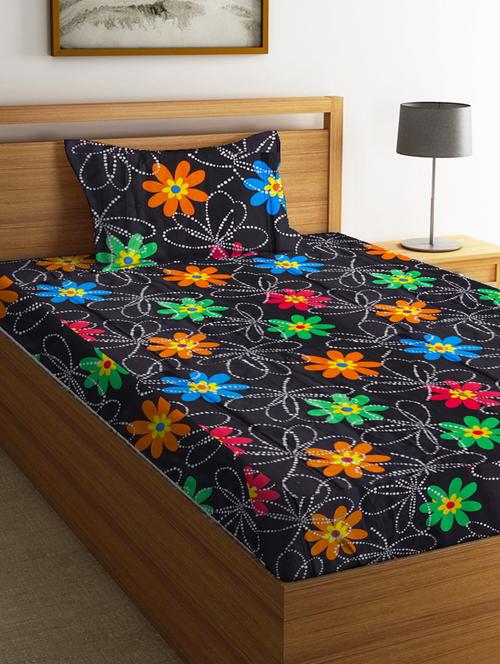  cotton two single bedsheet with 2 pillow cover - 17340208 - Very Small Image - 1