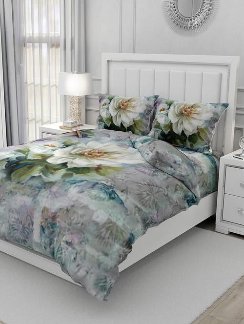 cotton double bedsheet ultra super king size with 2 pillow cover - 17340259 - Very Small Image - 1