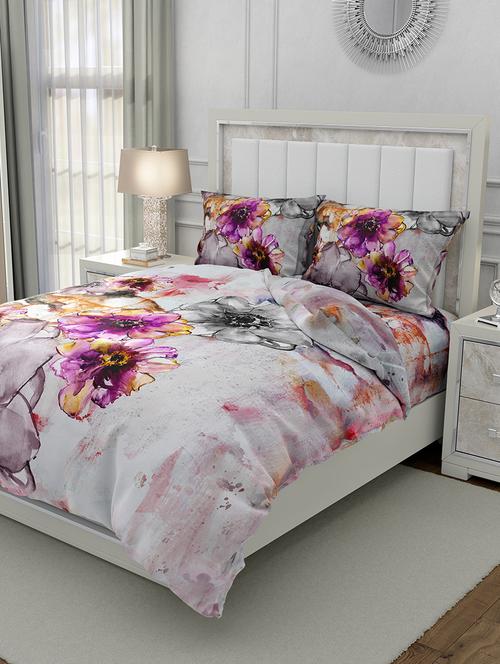 cotton double bedsheet ultra super king size with 2 pillow cover - 17340264 - Very Small Image - 1