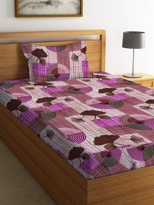 cotton two single bedsheet with 2 pillow cover - 17340295 - Very Small Image - 1