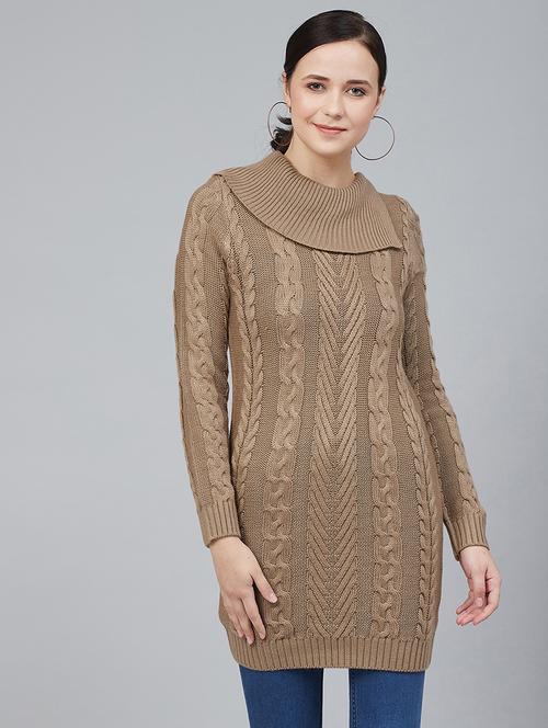 turtle neck textured pullover - 17342070 - Very Small Image - 1