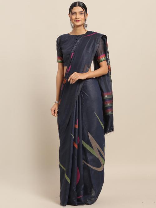 abstract banarasi saree with blouse - 17342353 - Very Small Image - 1