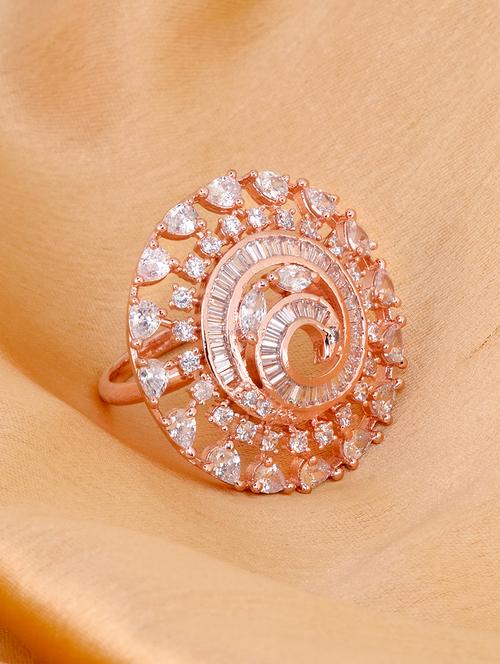 gold brass finger ring - 17342905 - Very Small Image - 1