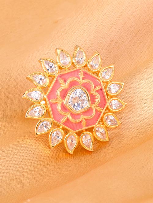 orange brass finger  ring - 17342909 - Very Small Image - 1