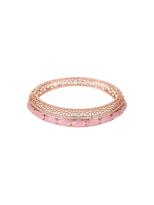 pink brass bangle  bracelet - 17343017 - Very Small Image - 1