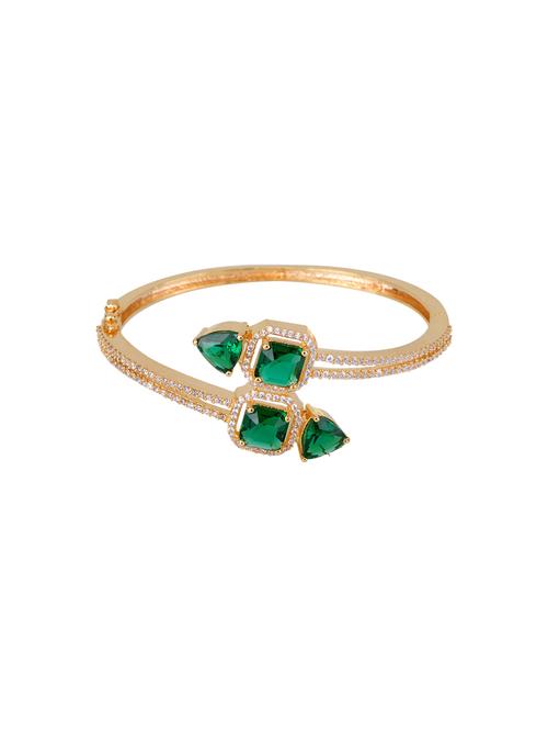 green brass bangle  bracelet - 17343031 - Very Small Image - 1