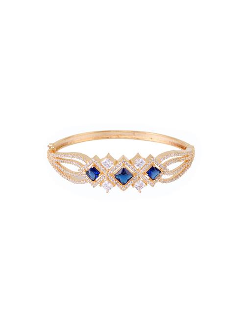blue brass bangle  bracelet - 17343038 - Very Small Image - 1