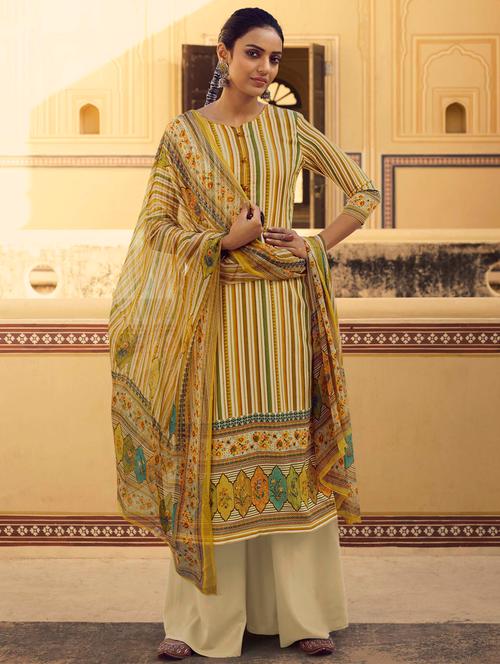 digital print unstitched suit - 17343155 - Very Small Image - 1