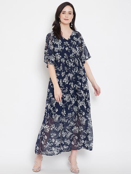 empire line floral a-line dress - 17343413 - Very Small Image - 1