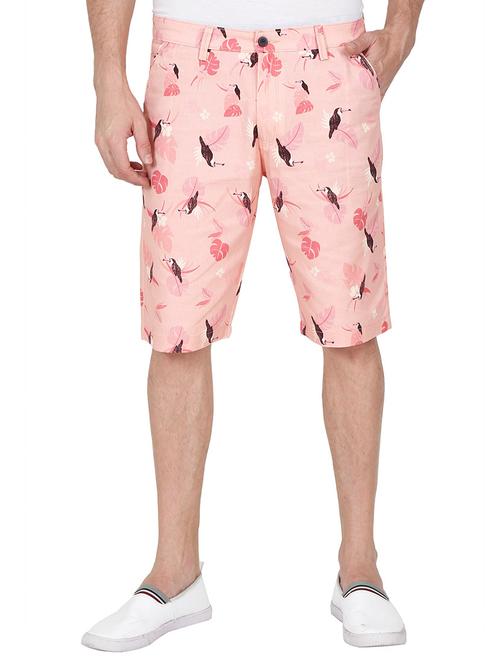 pink printed bermuda shorts  - 17347502 - Very Small Image - 1