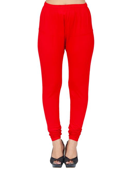 red cotton lycra leggings - 17347547 - Very Small Image - 1
