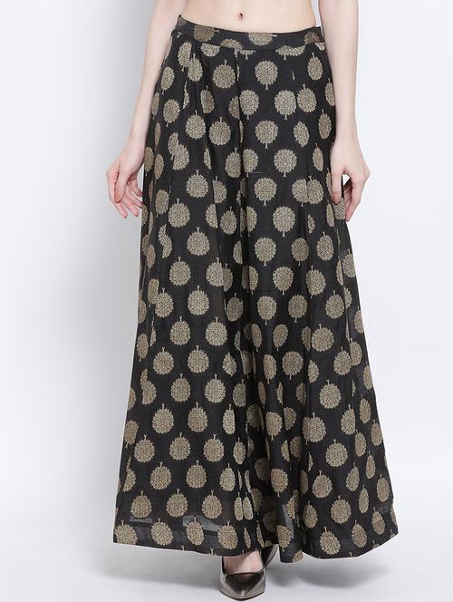 printed flared skirt - 17347869 - Very Small Image - 1