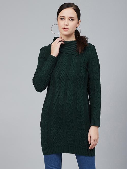 green acrylic pullover - 17348314 - Very Small Image - 1