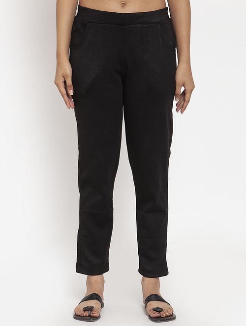 solid straight tapered pant - 17348809 - Very Small Image - 1