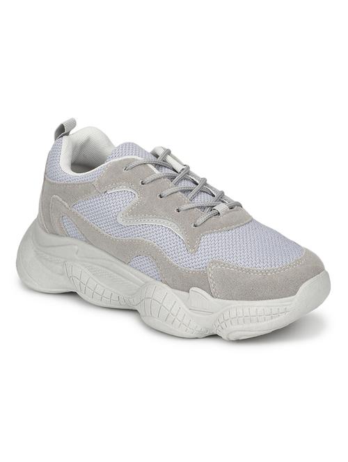 grey lace-up chunky shoes - 17348967 - Very Small Image - 1