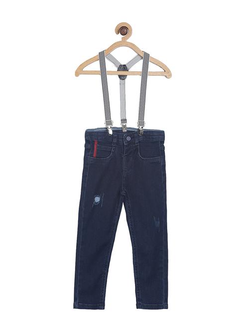 dark blue cotton jean - 17349619 - Very Small Image - 1