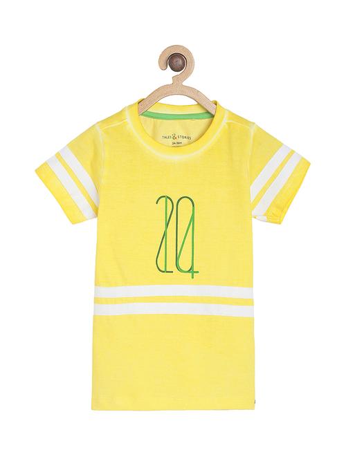 yellow cotton tshirt - 17349757 - Very Small Image - 1
