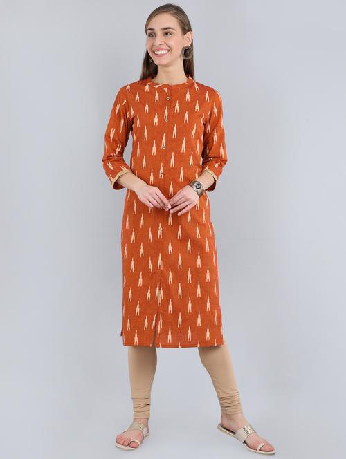 ikat straight kurta - 17350288 - Very Small Image - 1