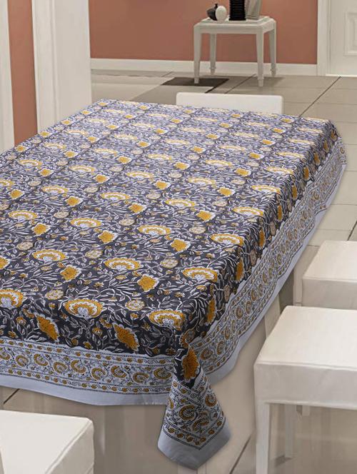   cotton printed 6 seater table cloth cover - 17351040 - Very Small Image - 1