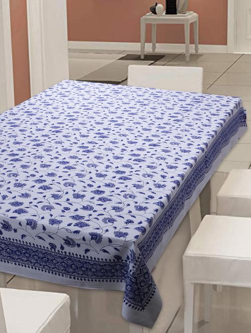   cotton printed 6 seater table cloth cover - 17351041 - Very Small Image - 1