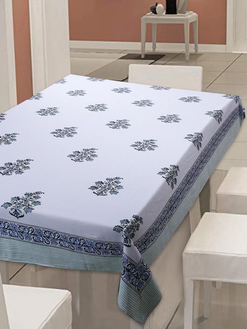   cotton printed 6 seater table cloth cover - 17351044 - Very Small Image - 1