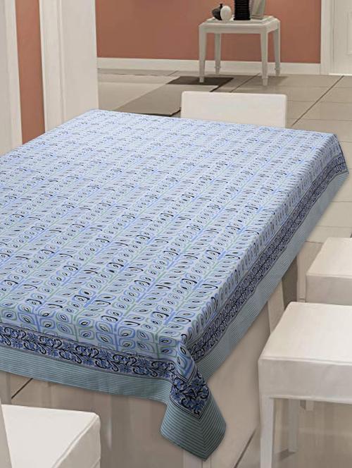  cotton printed 6 seater table cloth cover - 17351047 - Very Small Image - 1