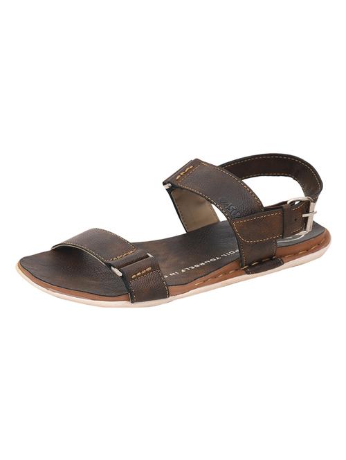 brown leatherette back strap sandals - 17352575 - Very Small Image - 1