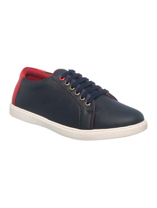 navy lace up sneakers - 17352906 - Very Small Image - 1