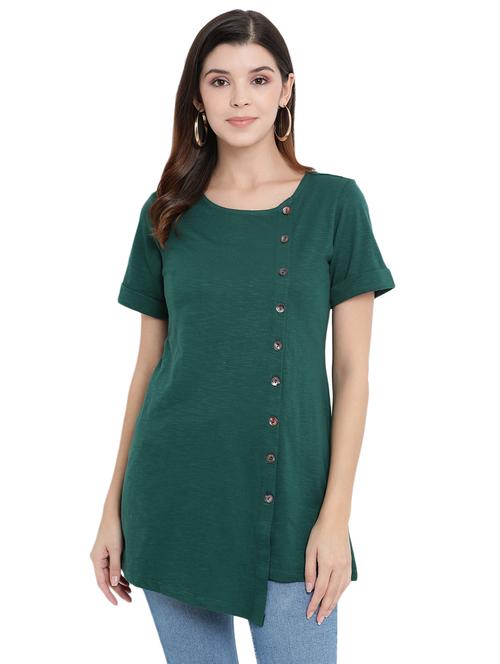 button up solid top  - 17354321 - Very Small Image - 1